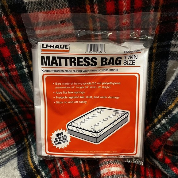 SEALED Uhaul Mattress Bag Protector Twin 87" x 39" x 10" - Picture 1 of 2